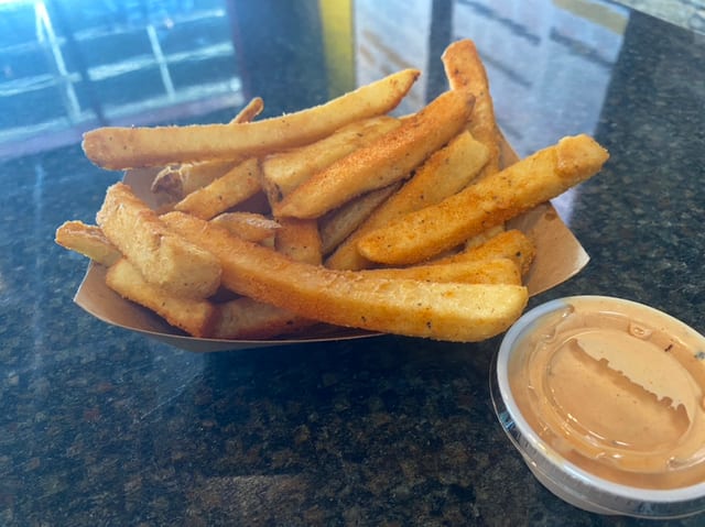 Cajun **Thick Fries**.