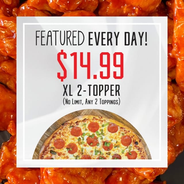XL 2 Toppings.