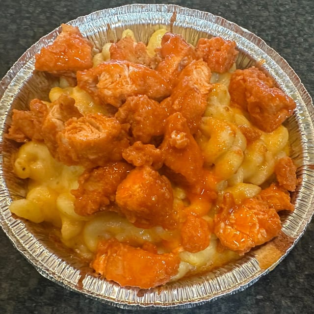 Buffalo Chicken Mac & Cheese.